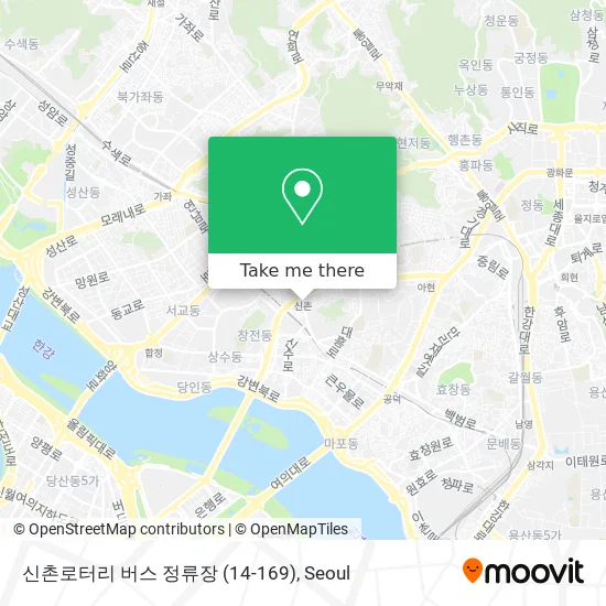 신촌로터리 버스 정류장 (14-169) map