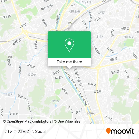 가산디지털2로 map