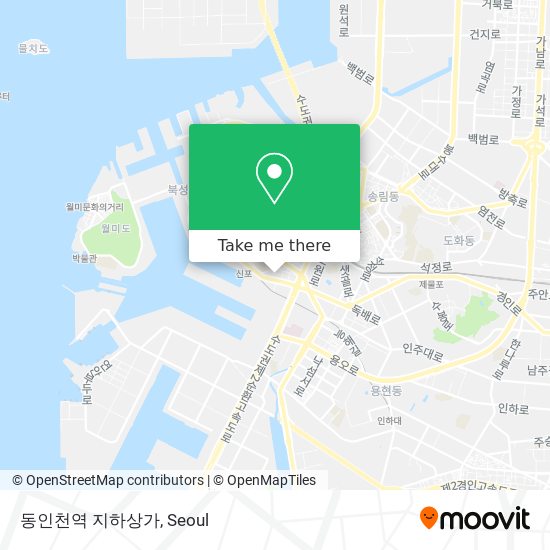 동인천역 지하상가 map