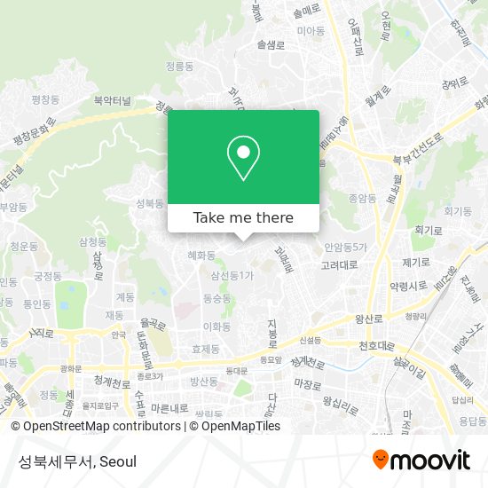 성북세무서 map