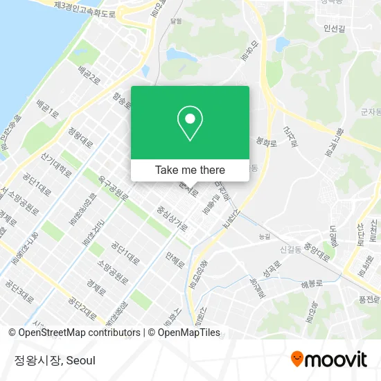 정왕시장 map