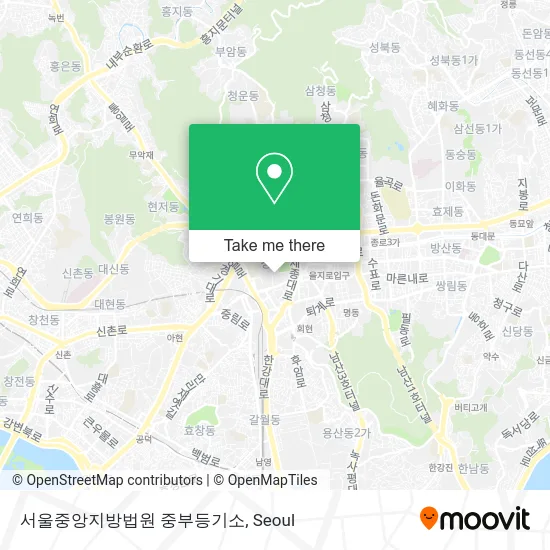 서울중앙지방법원 중부등기소 map