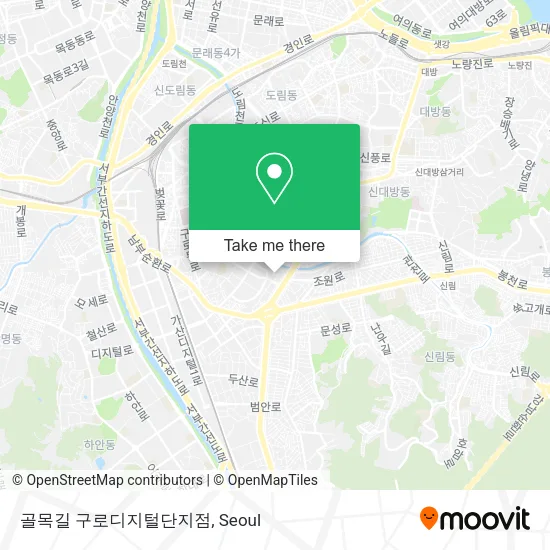 골목길 구로디지털단지점 map