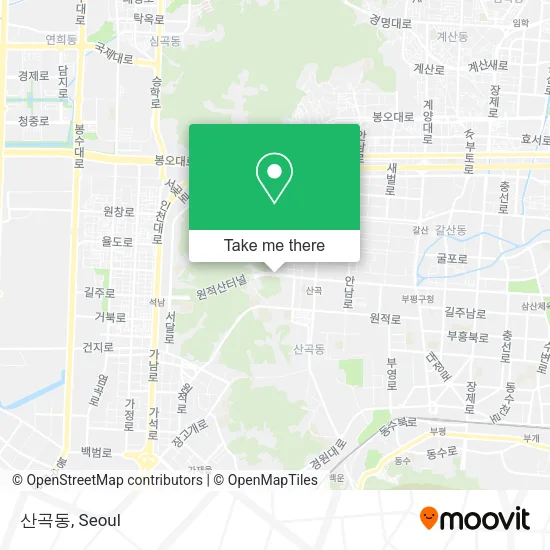 산곡동 map
