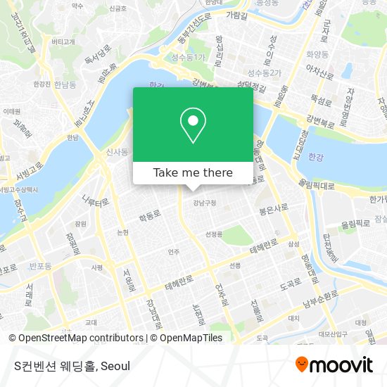 S컨벤션 웨딩홀 map