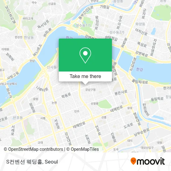 S컨벤션 웨딩홀 map