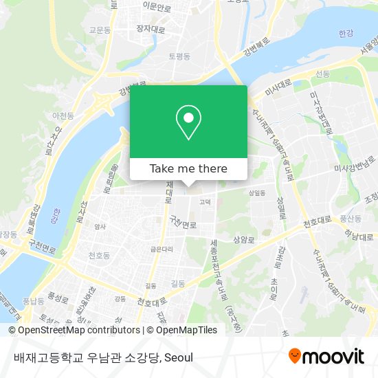배재고등학교 우남관 소강당 map