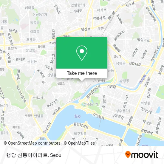 행당 신동아아파트 map