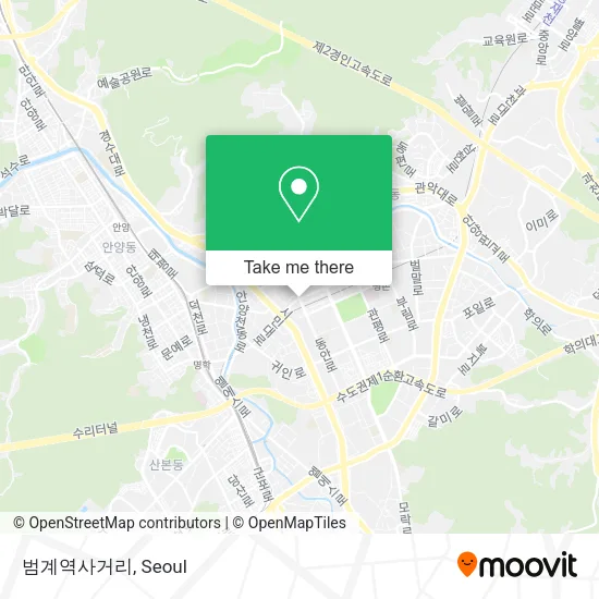 범계역사거리 map