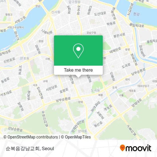 순복음강남교회 map