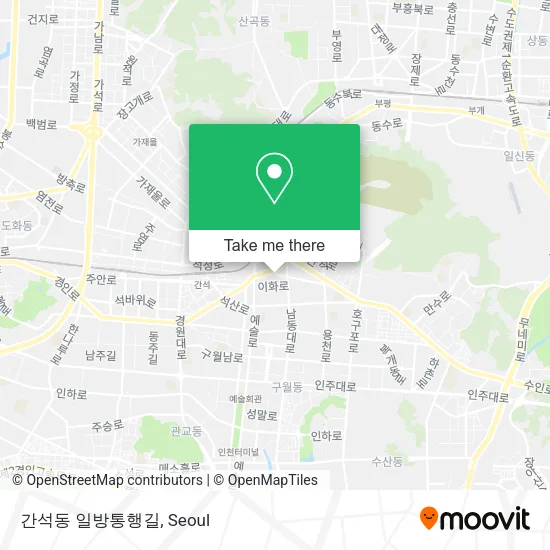 간석동 일방통행길 map