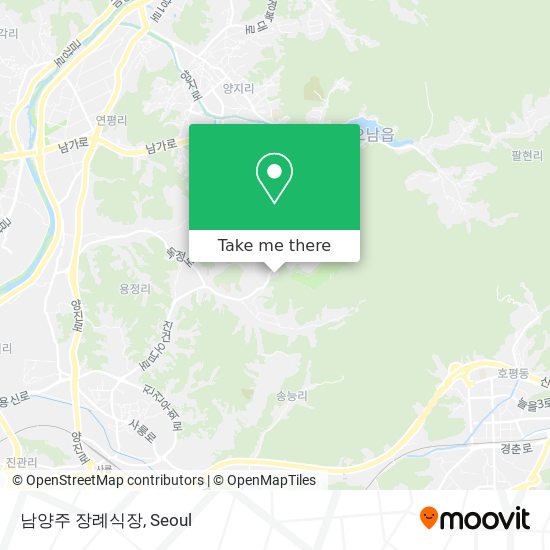 남양주 장례식장 map
