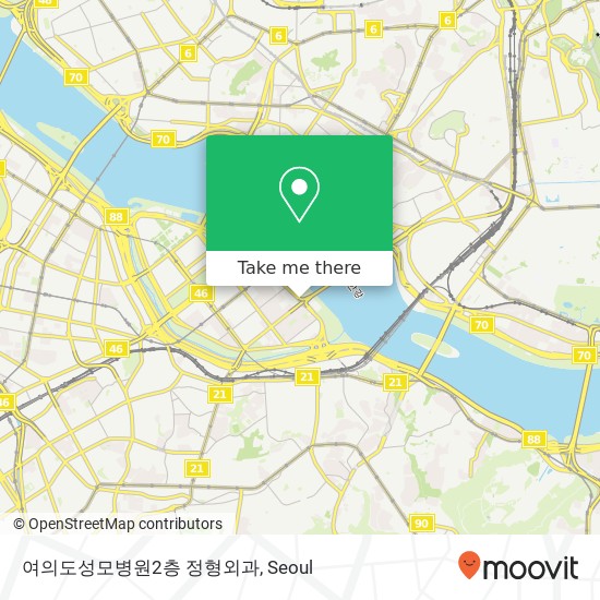 여의도성모병원2층 정형외과 map