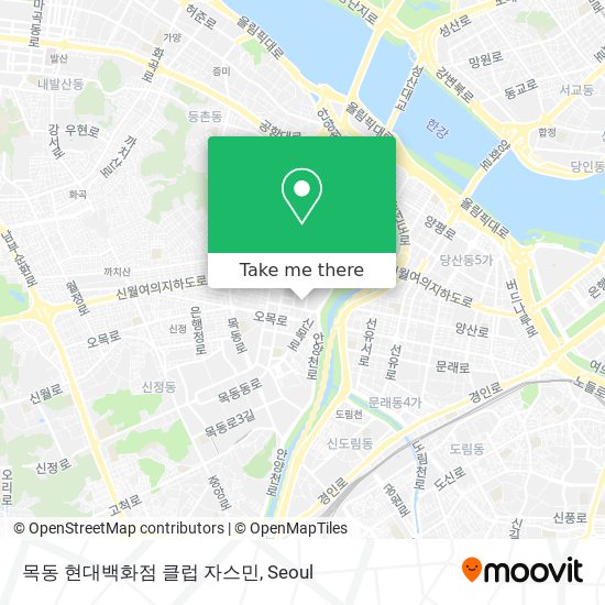 목동 현대백화점 클럽 자스민 map