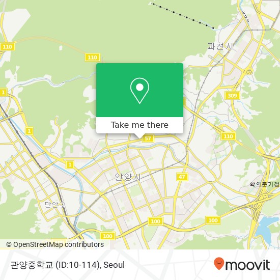 관양중학교 (ID:10-114) map