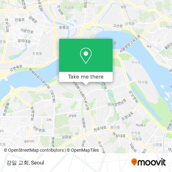 강일 교회 map