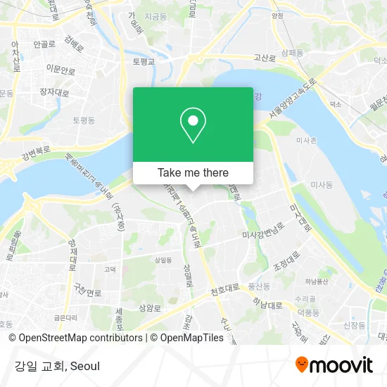 강일 교회 map
