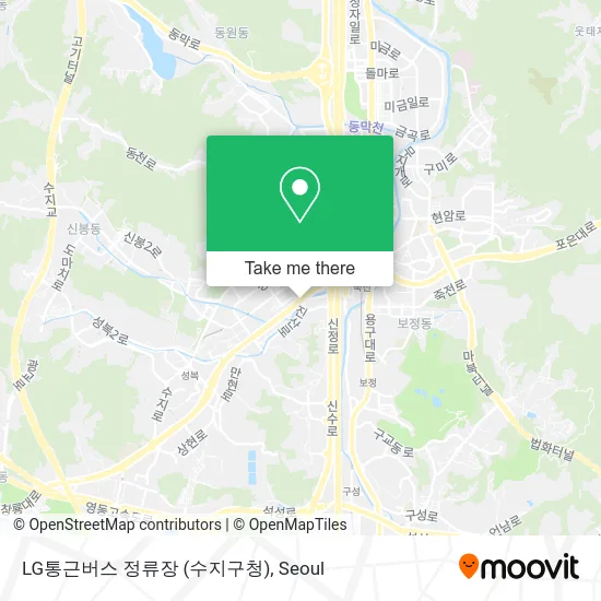 LG통근버스 정류장 (수지구청) map