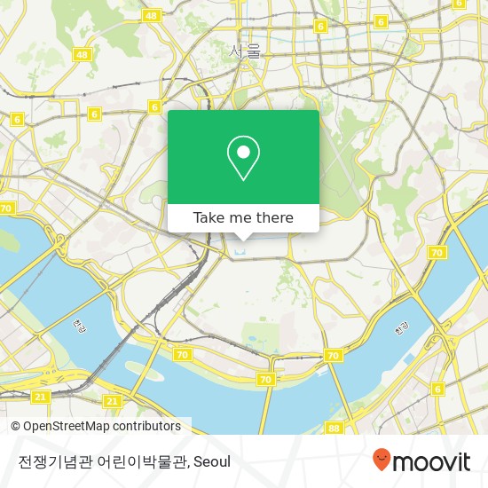 전쟁기념관 어린이박물관 map