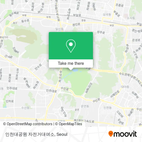 인천대공원 자전거대여소 map