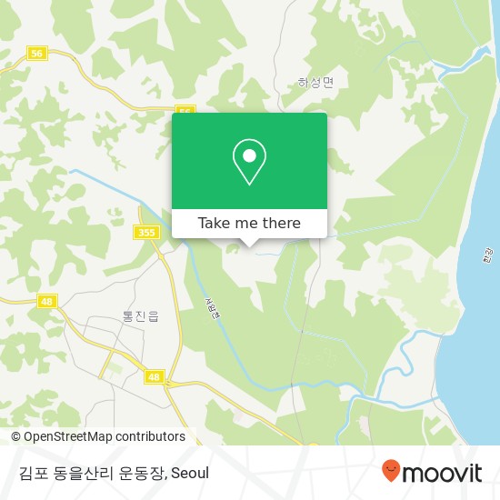 김포 동을산리 운동장 map