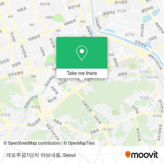 개포주공1단지 야보네동 map