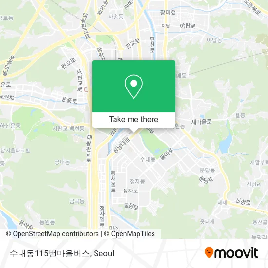 수내동115번마을버스 map