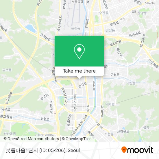 봇들마을1단지 (ID: 05-206) map