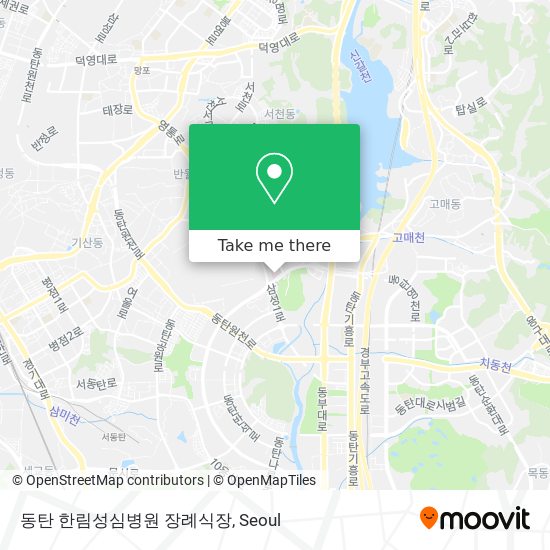 동탄 한림성심병원 장례식장 map