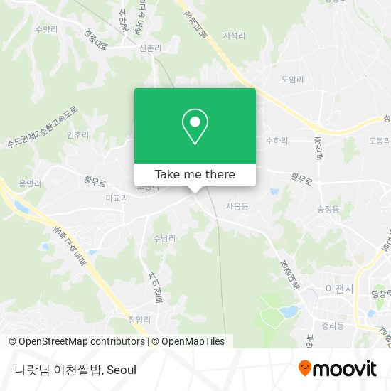 나랏님 이천쌀밥 map