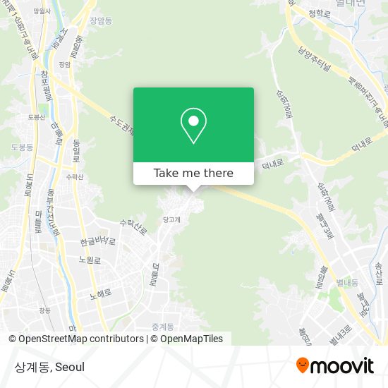 How to get to 상계동 in 노원구, 서울시 by Bus or Subway?