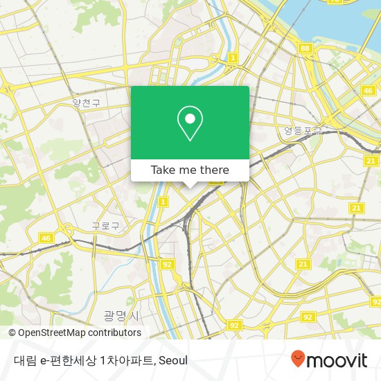 대림 e-편한세상 1차아파트 map