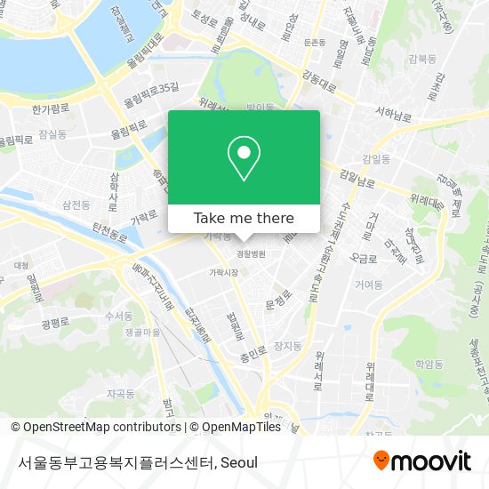 서울동부고용복지플러스센터 map