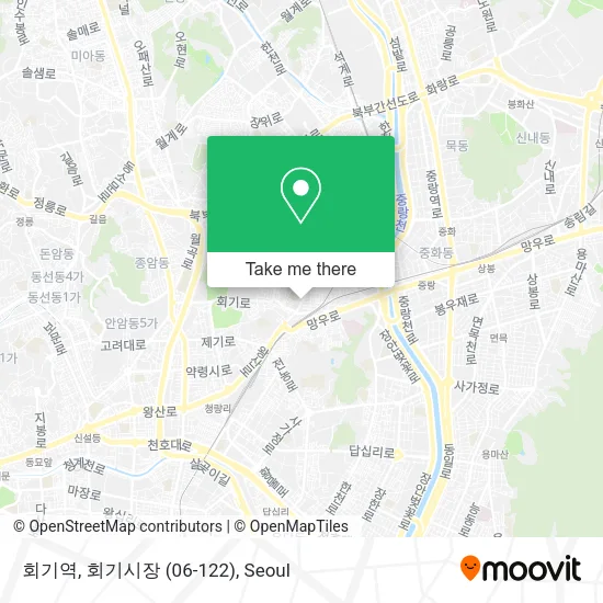 회기역, 회기시장 (06-122) map