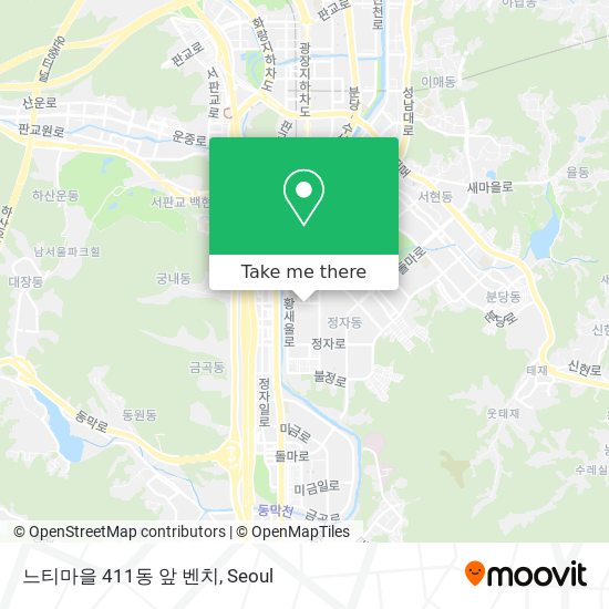 느티마을 411동 앞 벤치 map