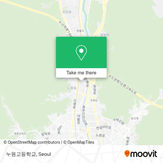 누원고등학교 map
