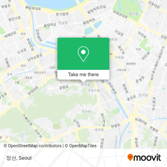 정선 map