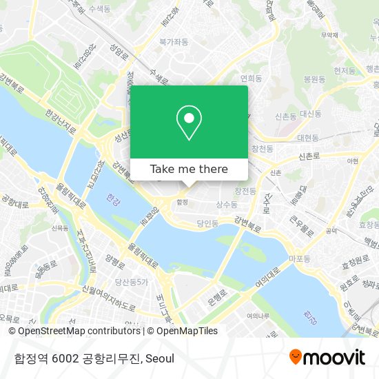 합정역 6002 공항리무진 map