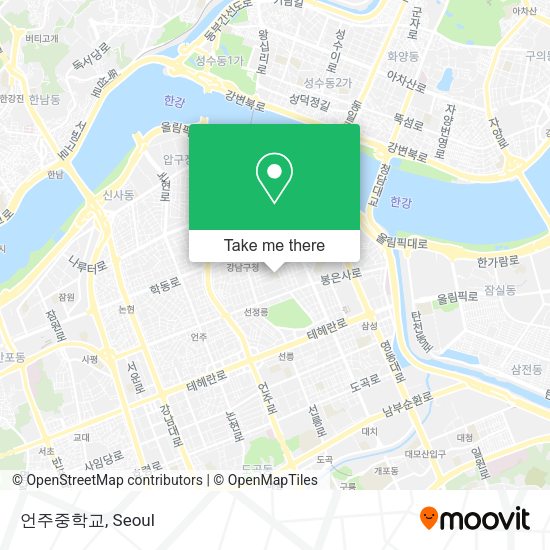 언주중학교 map