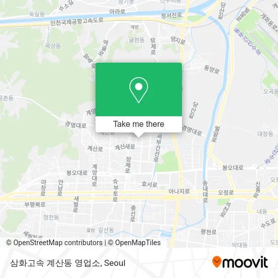 삼화고속 계산동 영업소 map