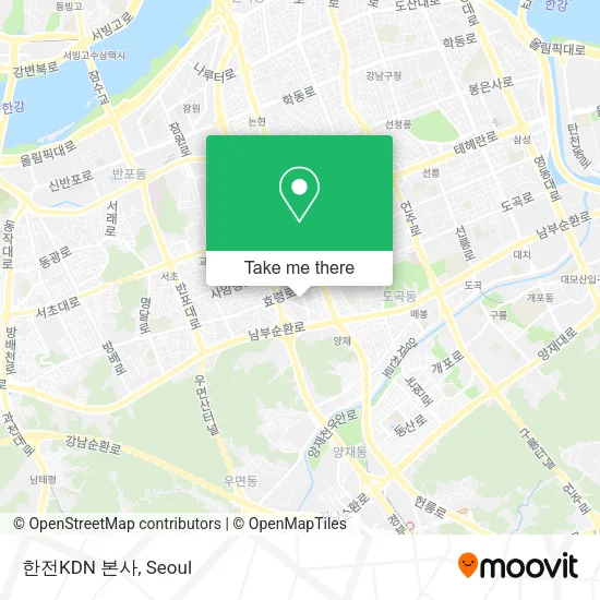 한전KDN 본사 map