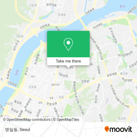 명일동 map