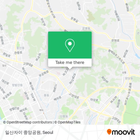 일산자이 중앙공원 map
