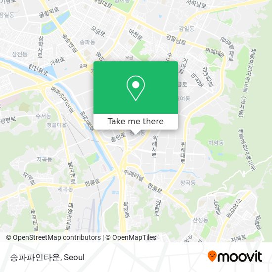 송파파인타운 map