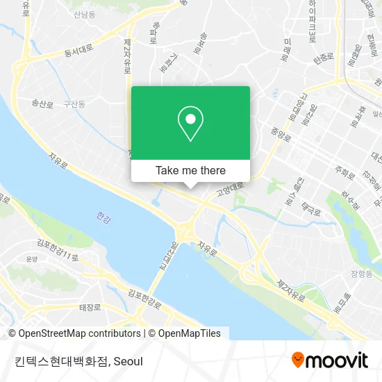 킨텍스현대백화점 map