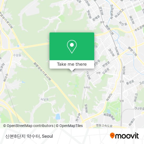 산본8단지 약수터 map