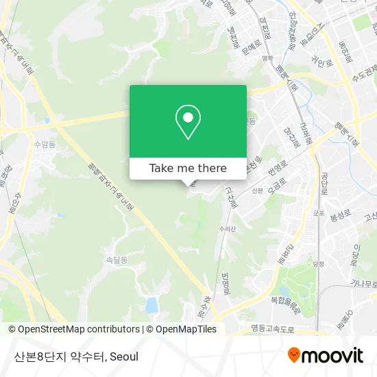산본8단지 약수터 map