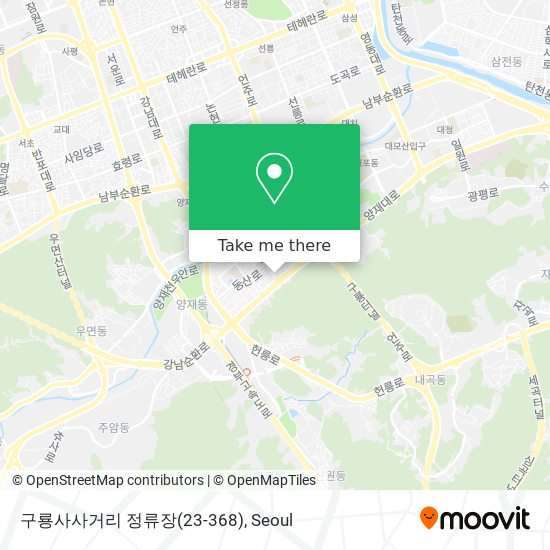 구룡사사거리 정류장(23-368) map