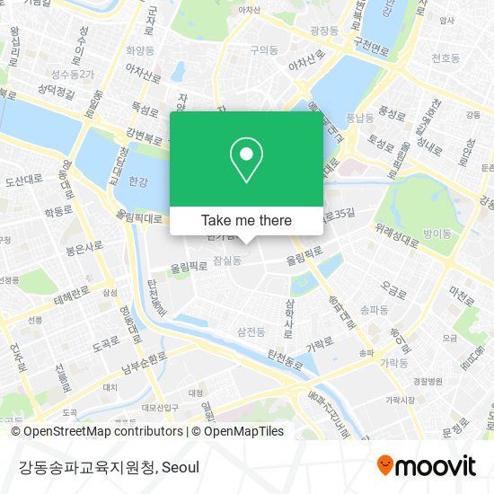 강동송파교육지원청 map