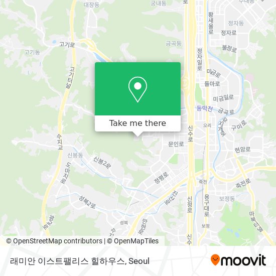 래미안 이스트팰리스 힐하우스 map